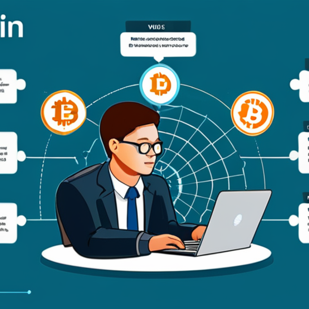 Bitcoin Explained**

"A clear and concise infographic explaining the basics of Bitcoin in simple terms. The infographic includes visuals representing mining, blockchain, and digital wallets. The background is a clean, modern design with the Bitcoin logo subtly integrated. The overall style should be educational and approachable, avoiding complex jargon. Fully clothed people interacting with digital devices displaying Bitcoin information. Safe for work, appropriate content, educational illustration, professional design, modest attire, natural proportions."

**