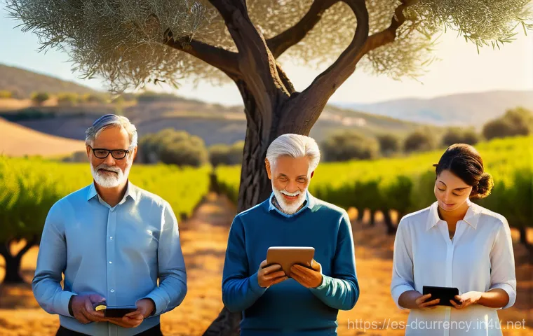 디지털화폐와 블록체인 기술 혁신 - **Prompt 1: Digital Transformation of Banking in Spain**
    "An intricate, photorealistic illustrat...