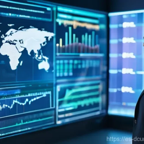 디지털화폐의 국가별 채택 상황 - **Prompt: "A high-tech, futuristic central bank control room. In the center, a large, translucent ho...